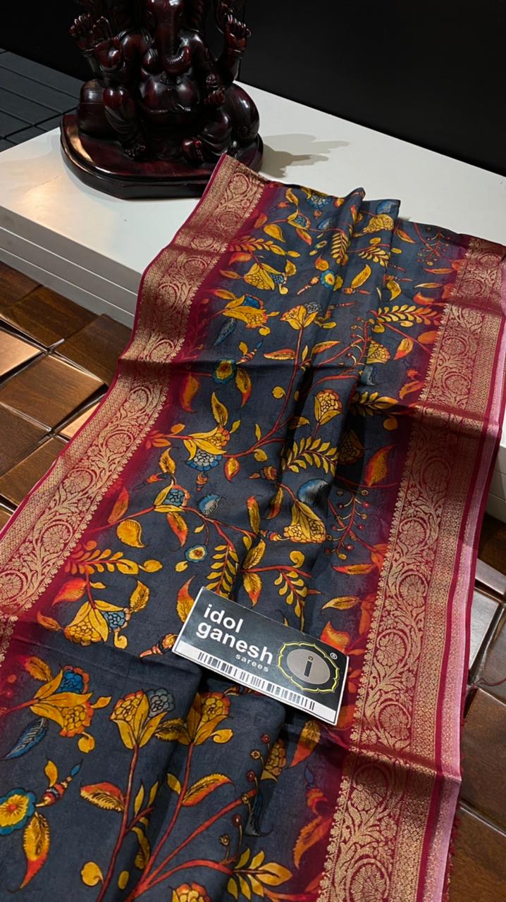 IG3367 Pure munga silk pattu