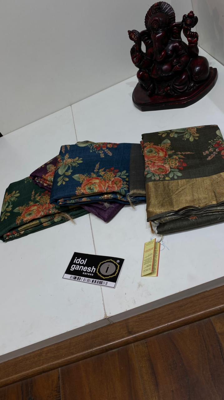 IG3389 Pure handloom desi munga tussar 
