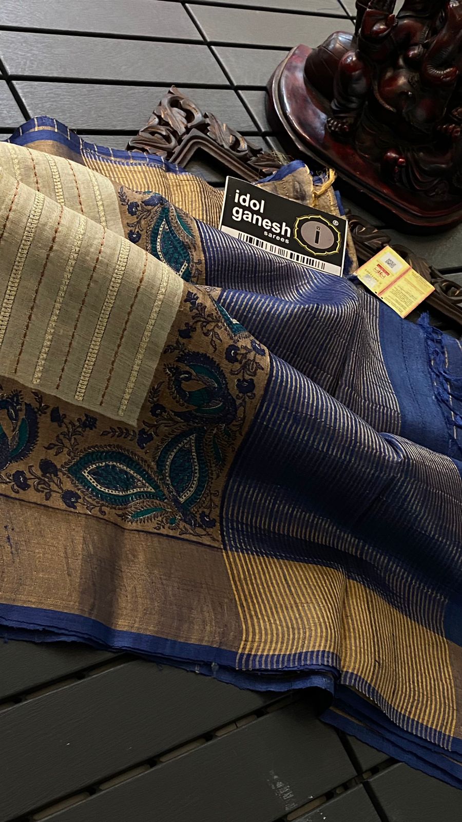IG3390 Pure handloom desi munga tussar