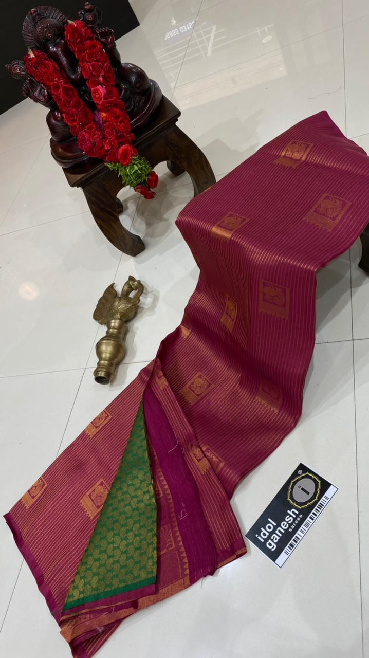 IG3447 Lite weight soft Kubera pattu 