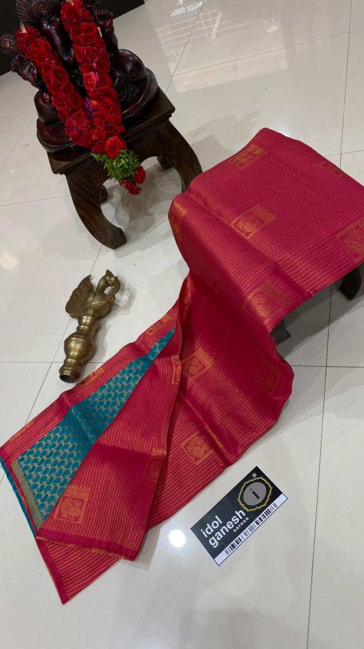 IG3447 Lite weight soft Kubera pattu 