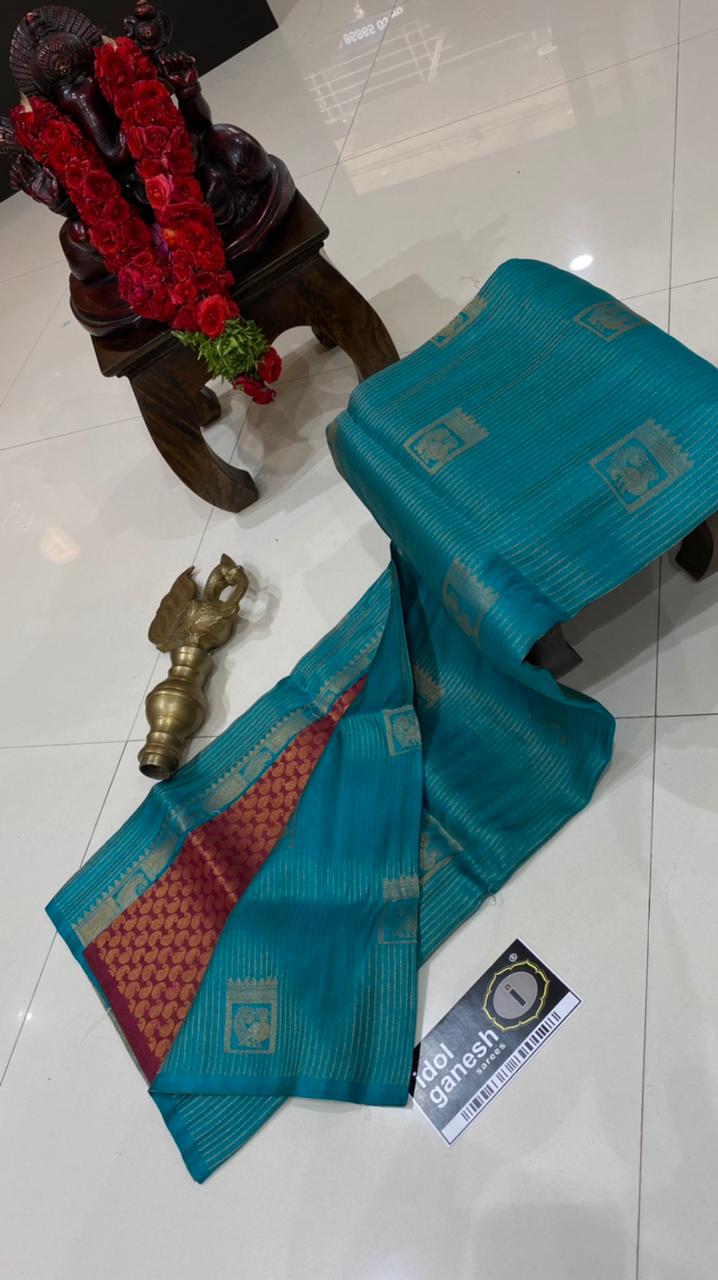 IG3447 Lite weight soft Kubera pattu 