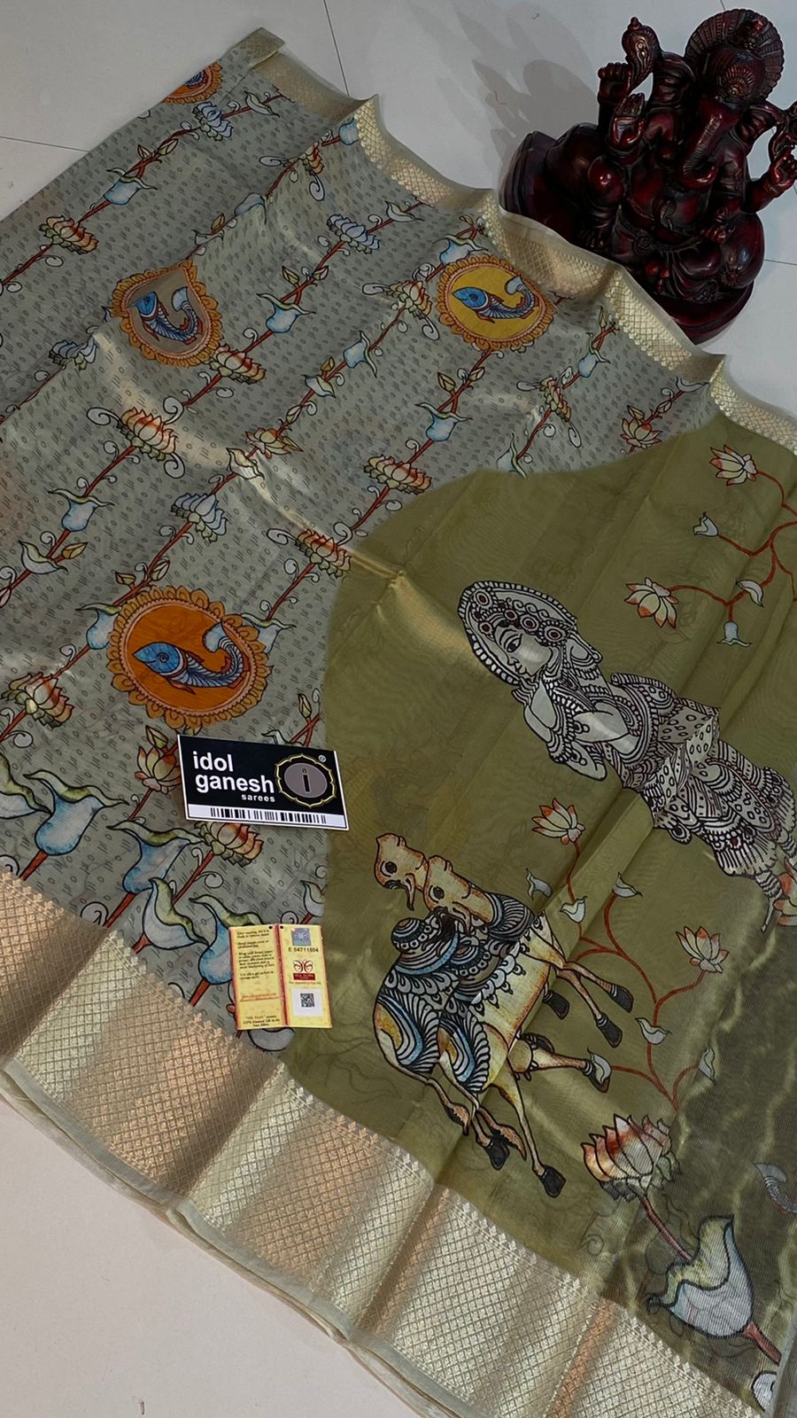 IG3591 Pure Handloom chiniya pattu 