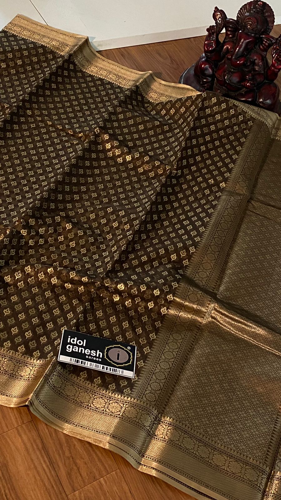 IG3865 Lite weight pure kora saree