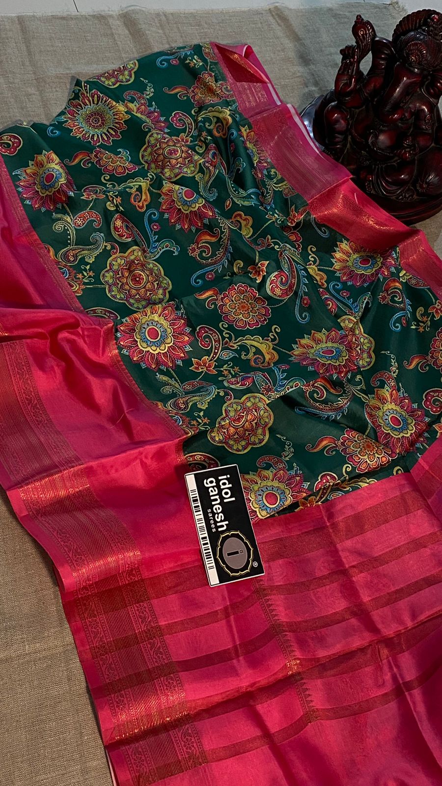 IG3983  lite weight soft silk kanchi weaving