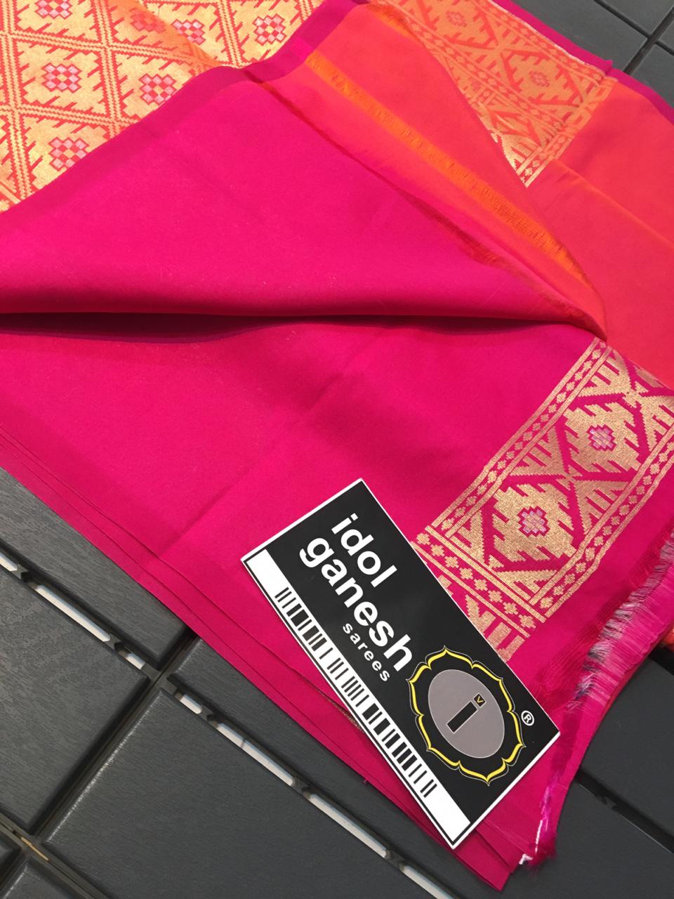 IG408 Pure hand loom kataan pattu sarees