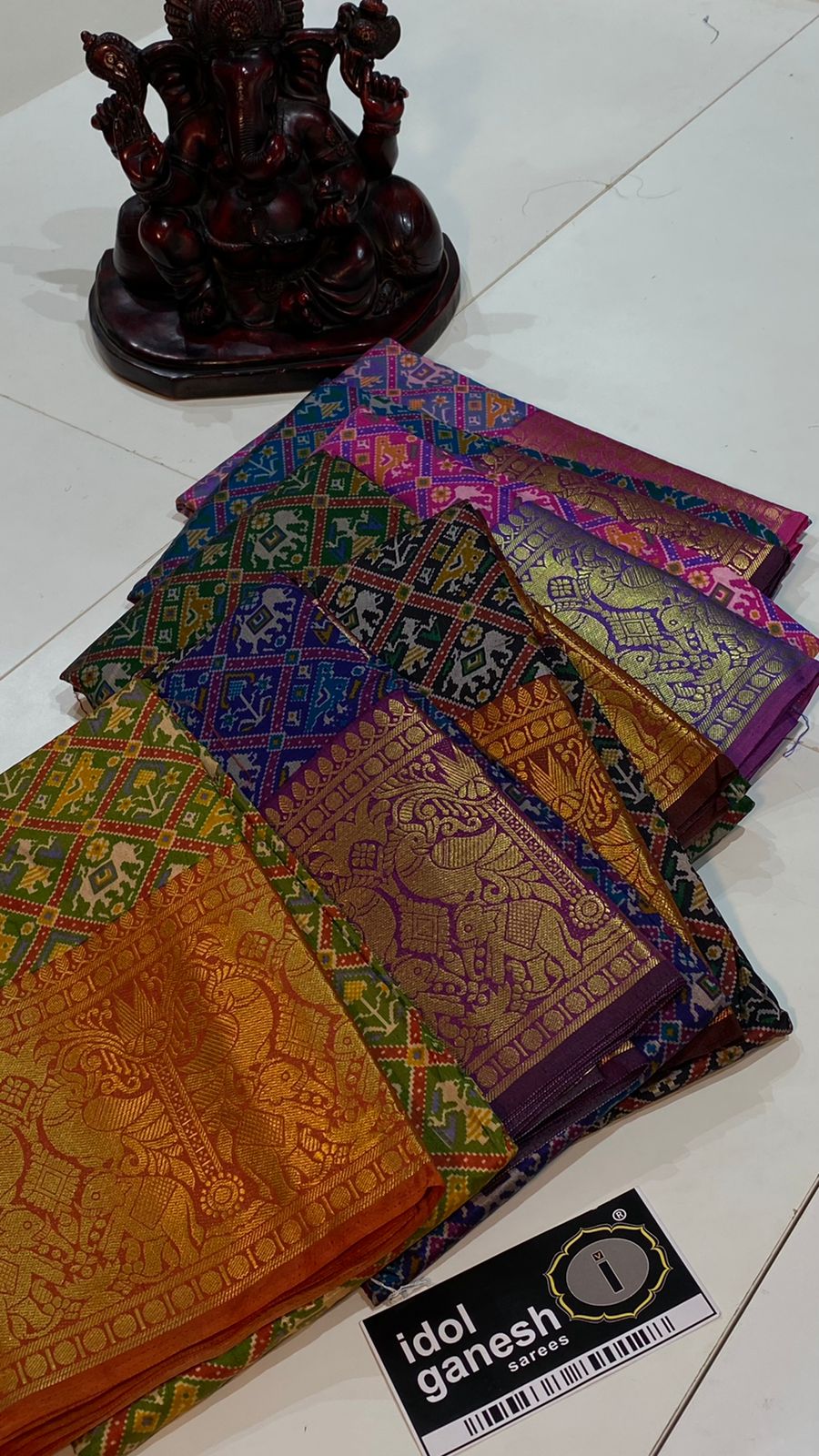 IG4206 soft silk kannchi ikkat prints 