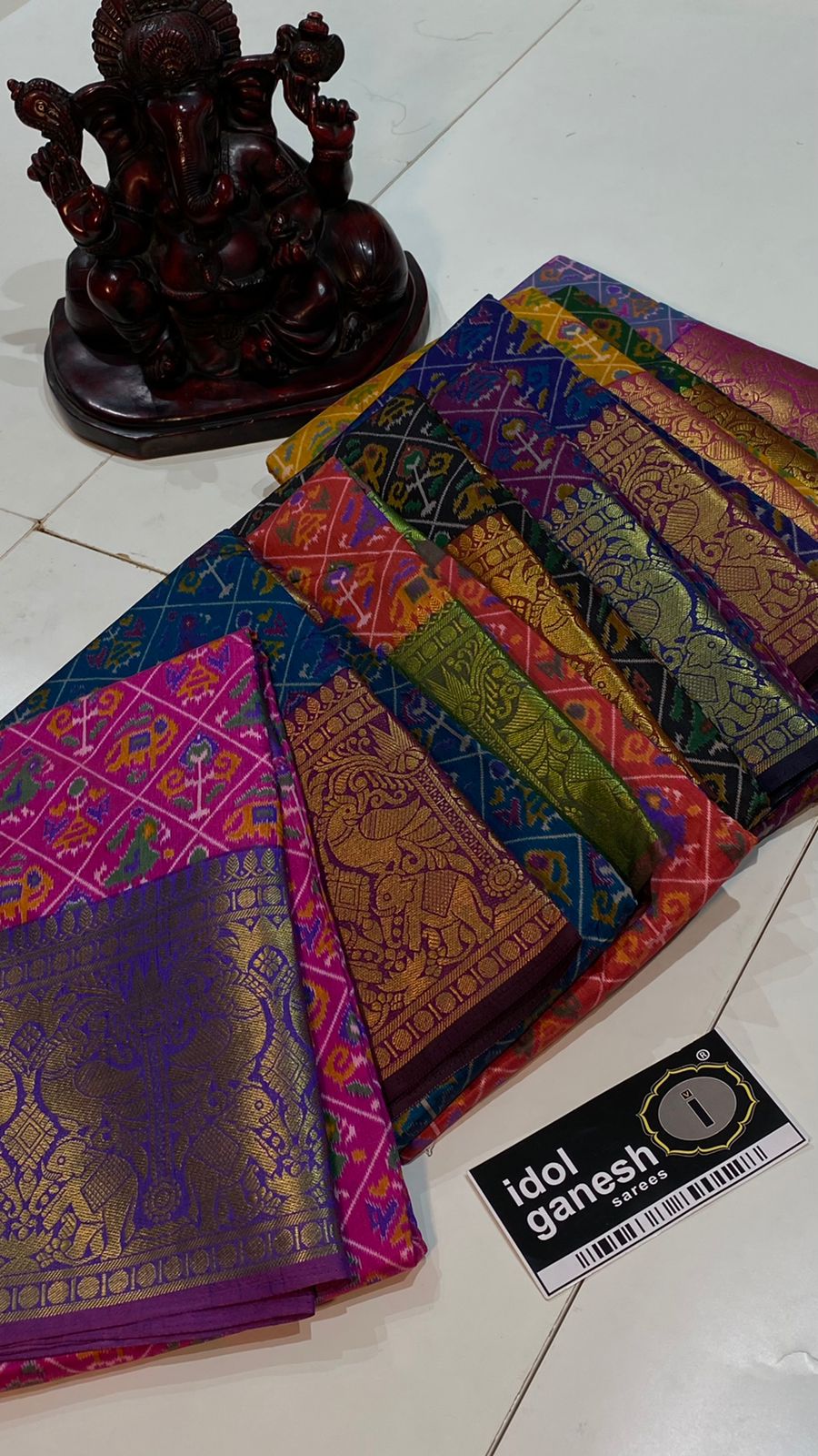 IG4208 soft silk kannchi ikkat prints 