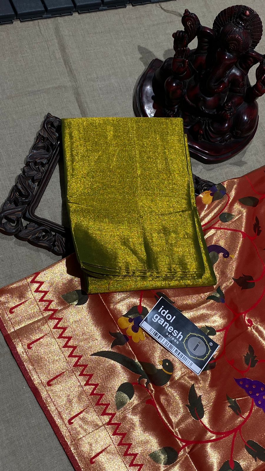 IG4261pure Handloom tishu kaadhi 