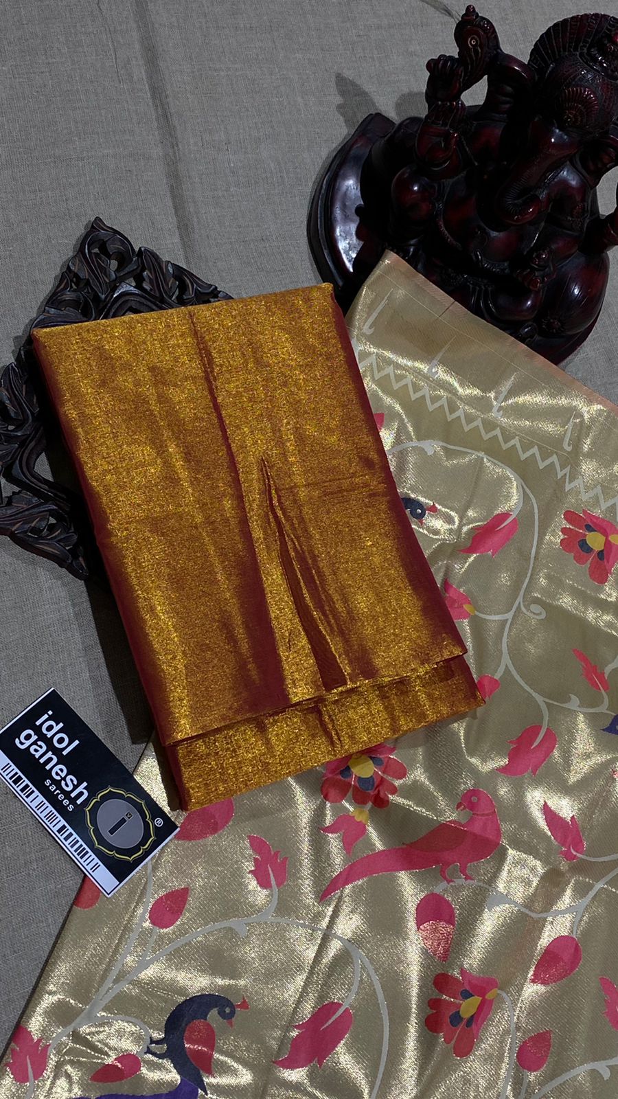 IG4261pure Handloom tishu kaadhi 