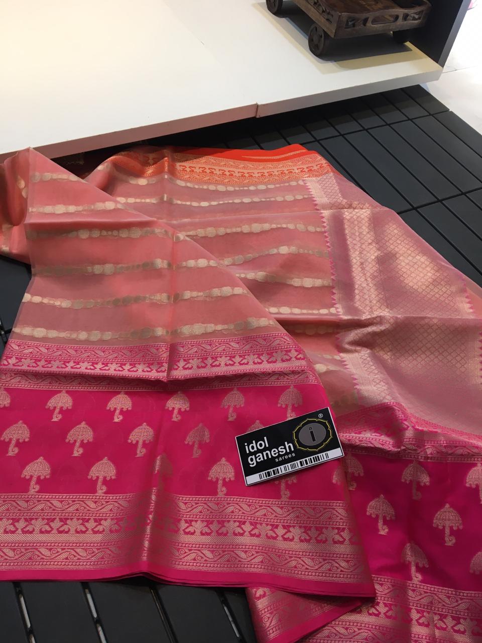 IG433 Lite weight kanchi kora sarees