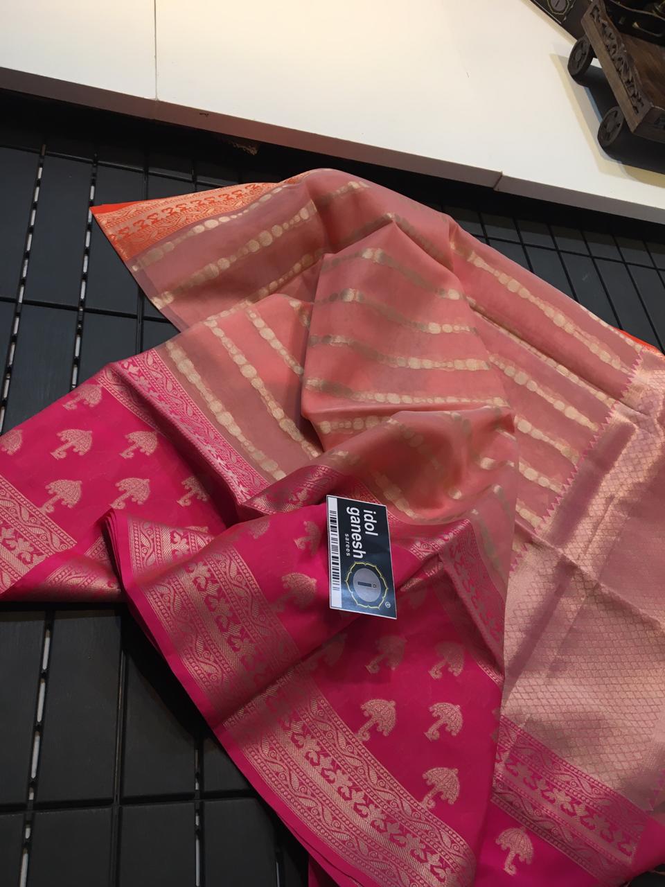 IG433 Lite weight kanchi kora sarees