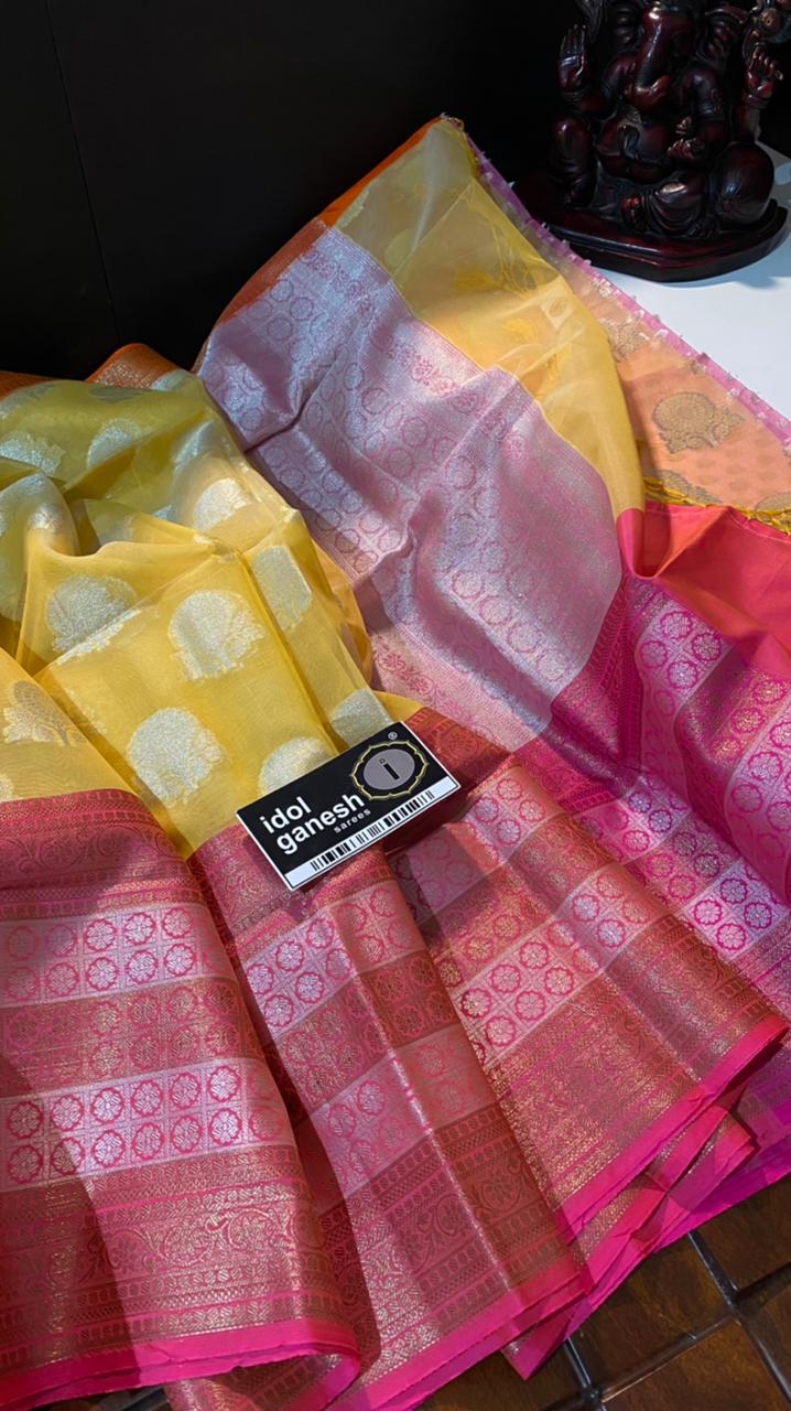 IG434 Lite weight kanchi kora sarees