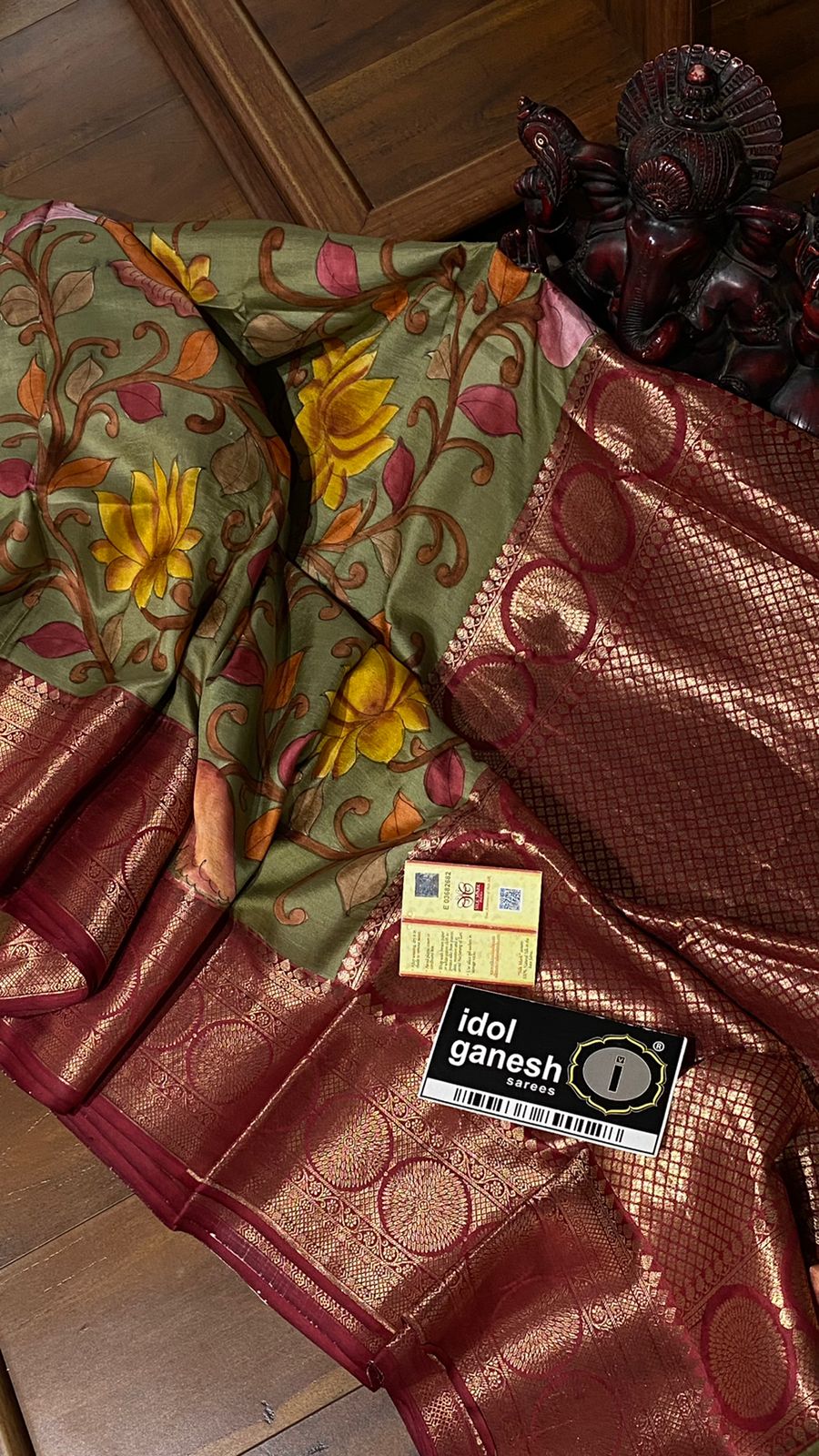 IG4483 pure Handloom kanjivaram pattu 