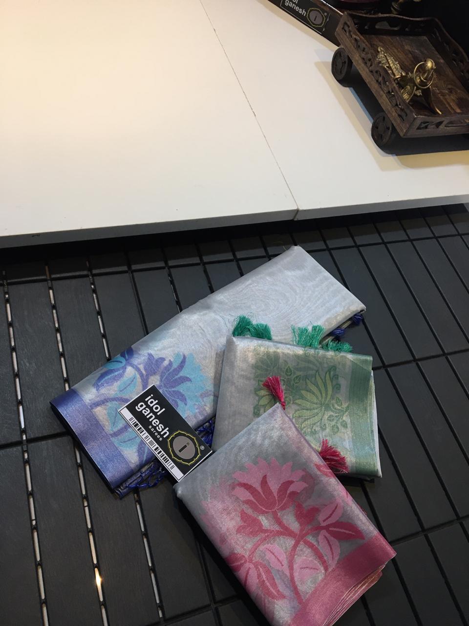 IG450 Lite weight  tissue sarees