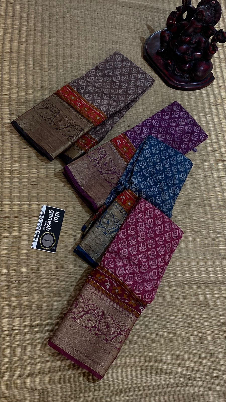 IG4827 pure silk kota print  
