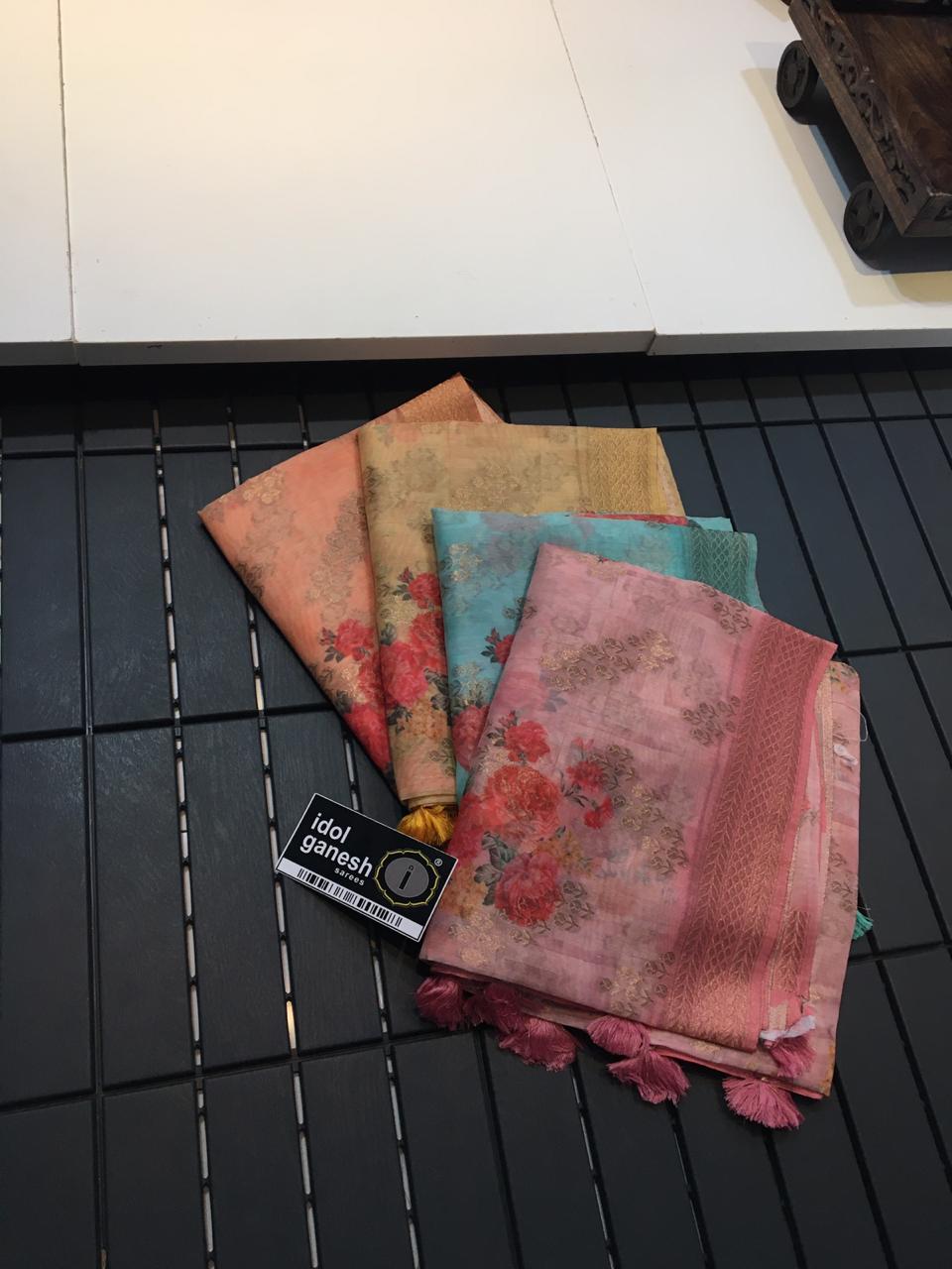 IG486 Lite weight jute Weaving sarees