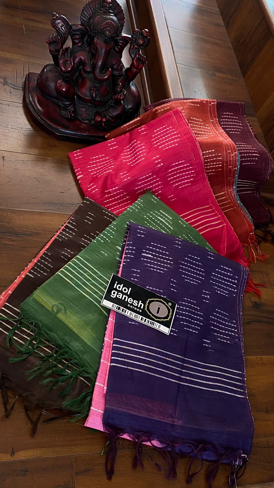 IG5017 lite weight tussar sarees 