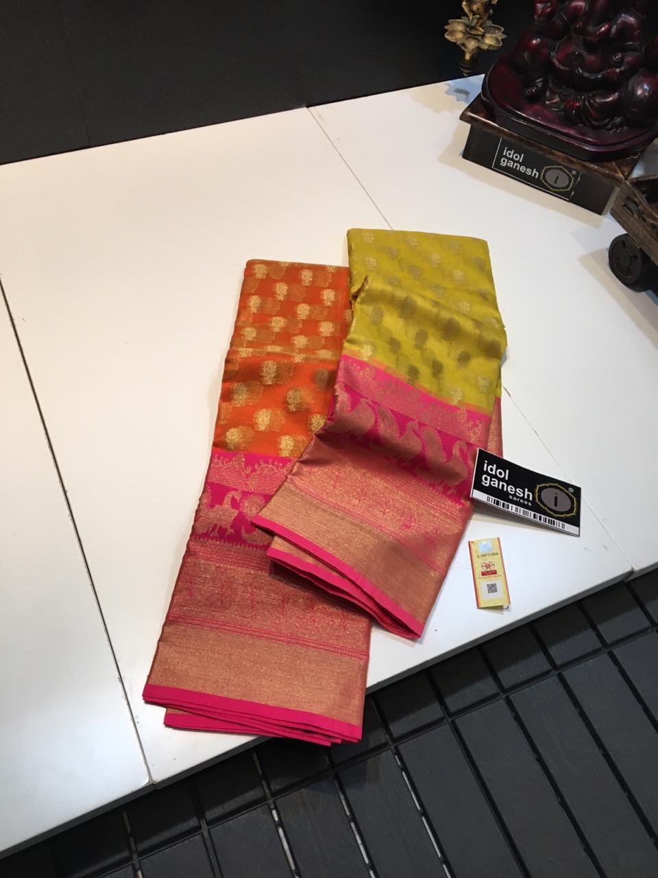 IG502 Pure handloom kanchi kora sarees