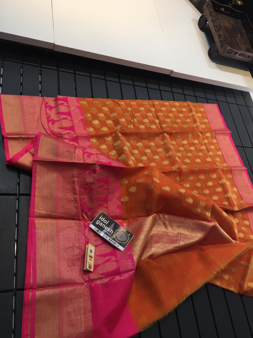 IG502 Pure handloom kanchi kora sarees