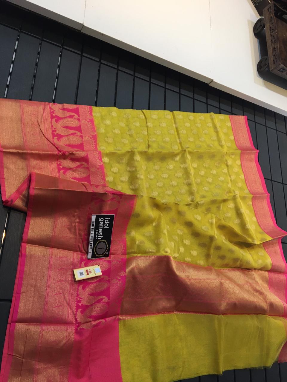 IG502 Pure handloom kanchi kora sarees