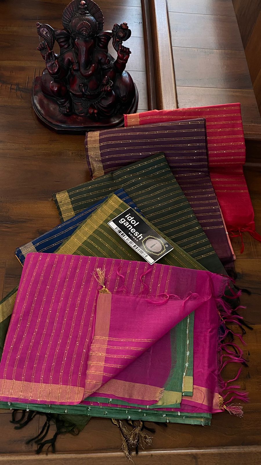 IG5021lite weight tussar sarees 