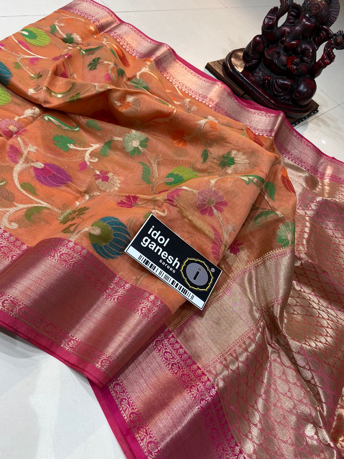 IG5193 Lite weight soft chanderi  sarees
