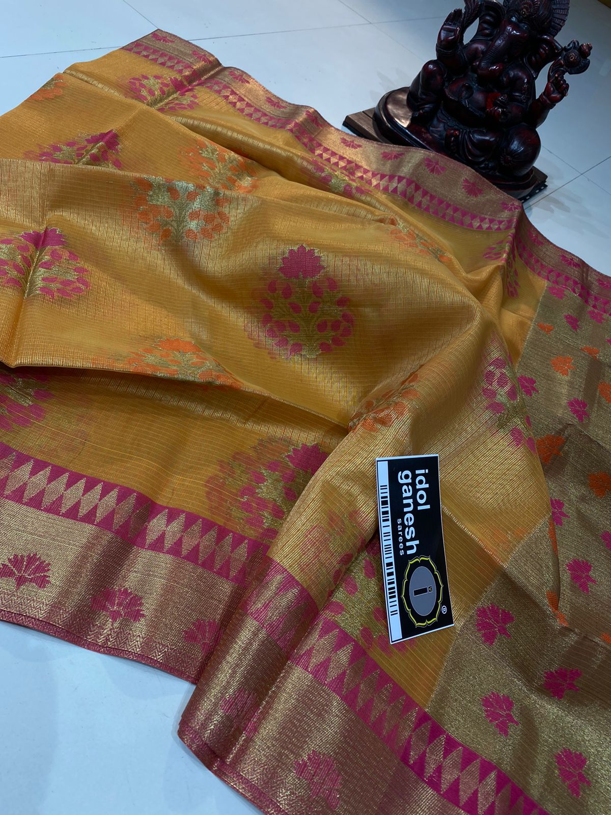 IG5196 Lite weight soft Tissue kota sarees