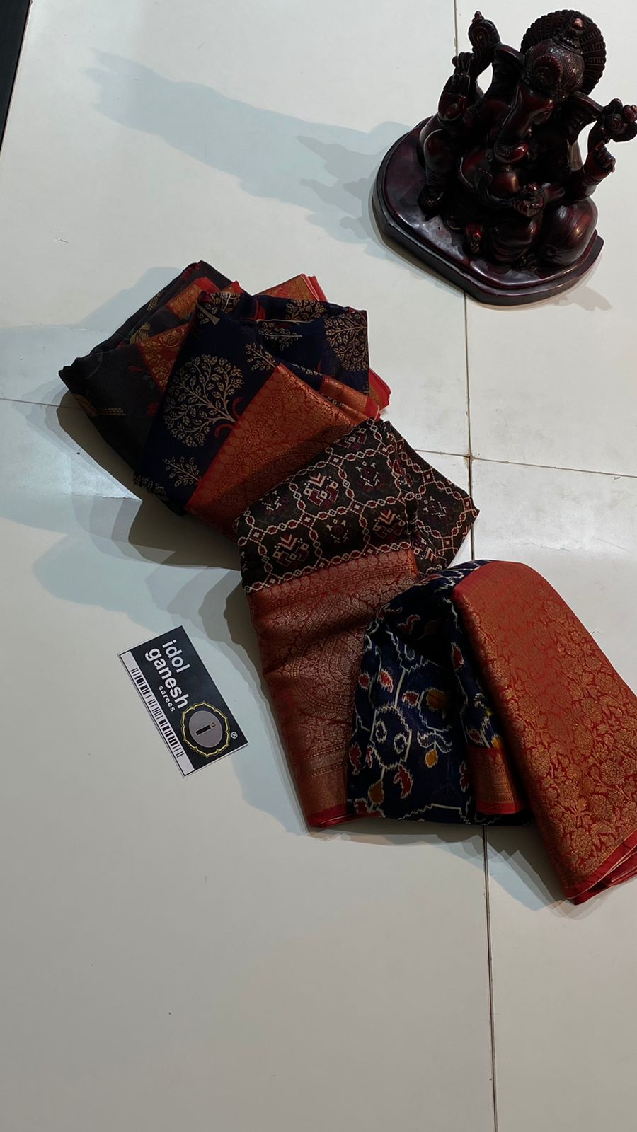 IG5208 Pure handloom Maheswari Kanchi weaving  
