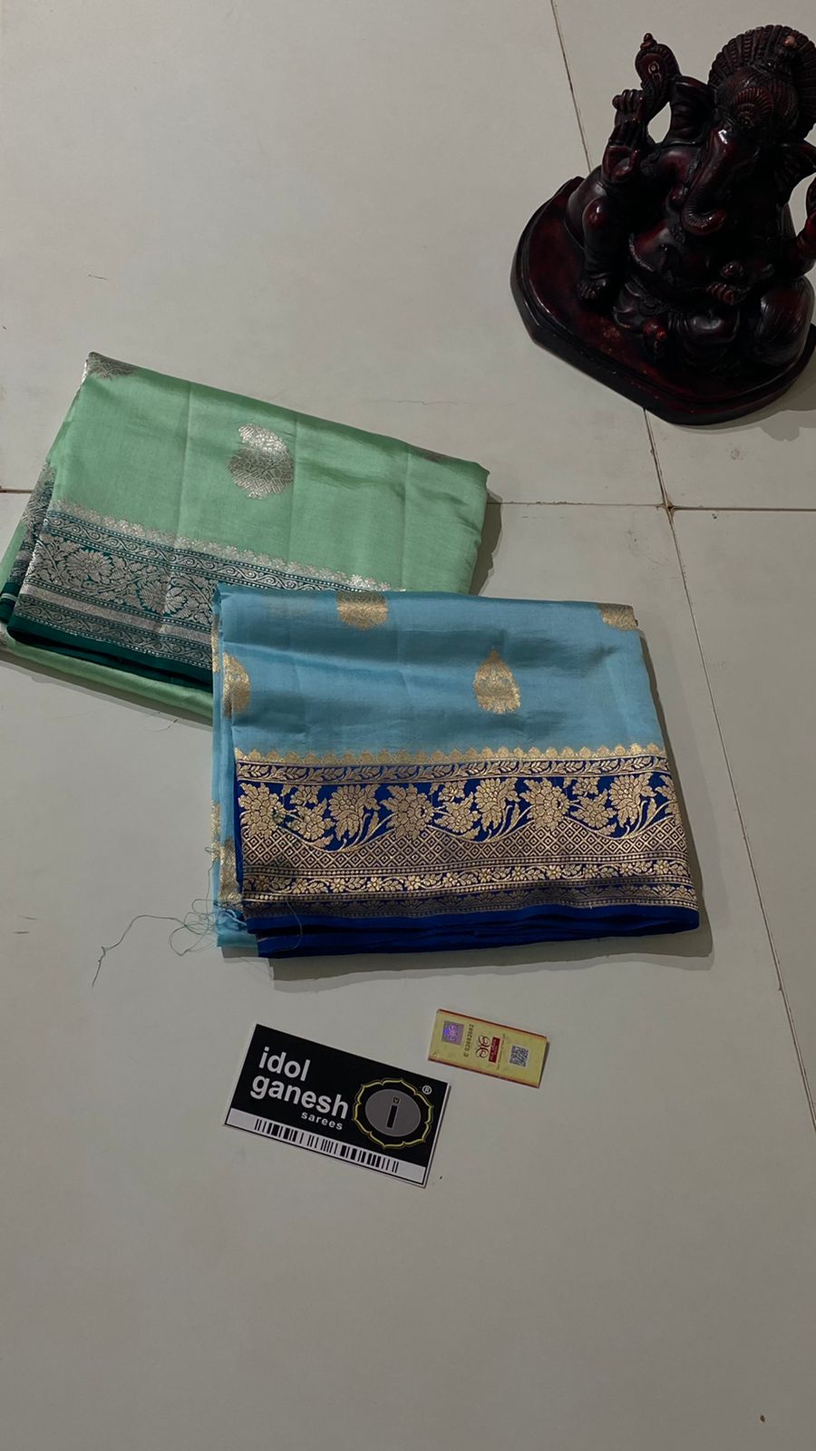 IG5232 Pure handloom raw mango pattu 