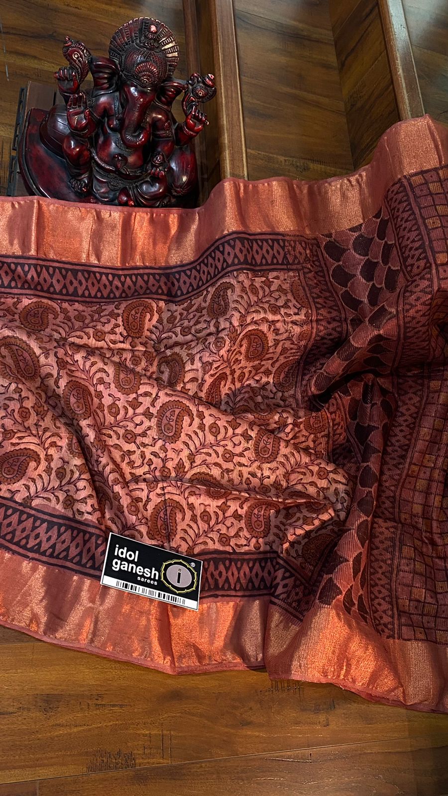 IG5239  Lite weight tasser sarees  