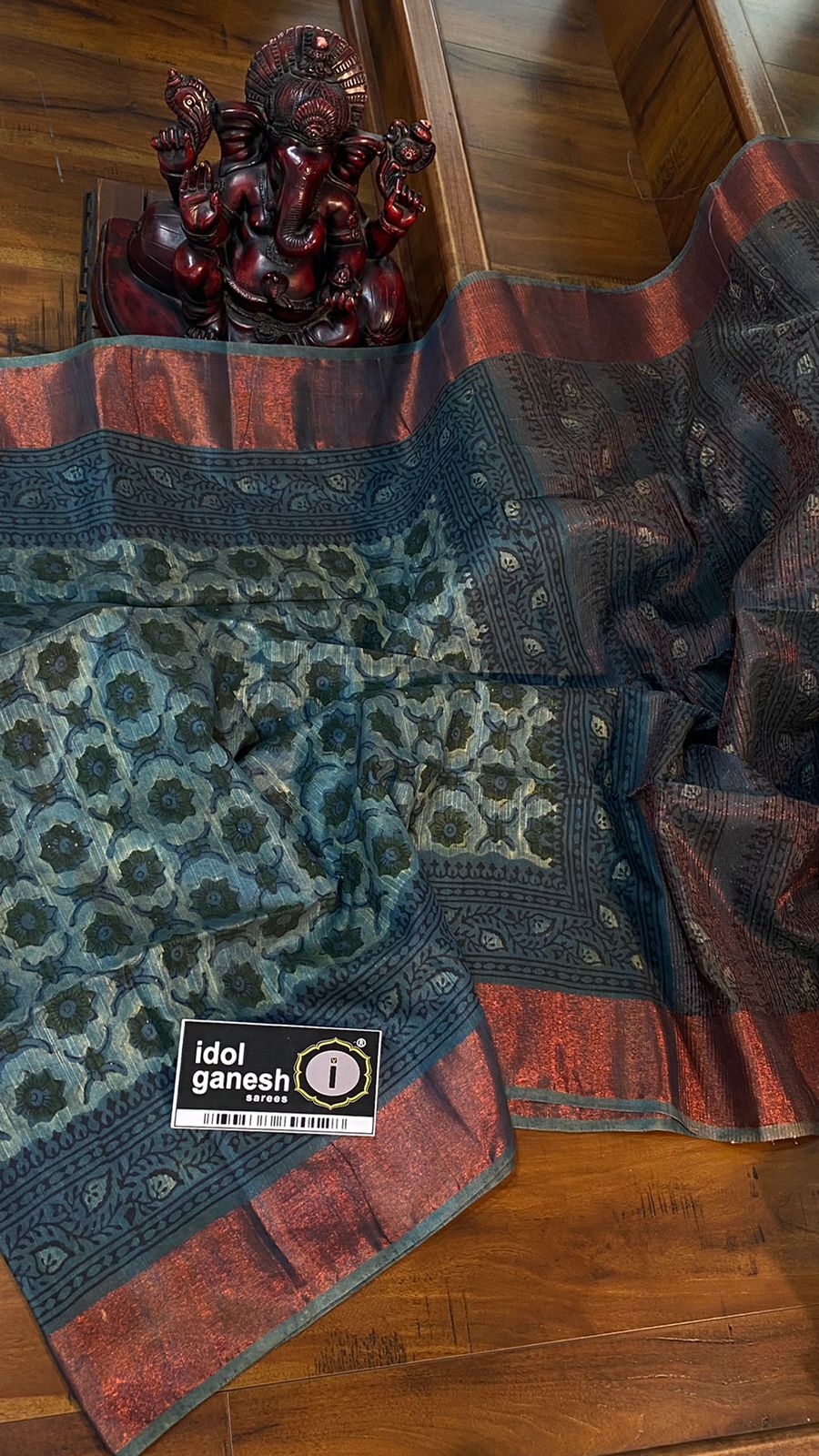 IG5239  Lite weight tasser sarees  