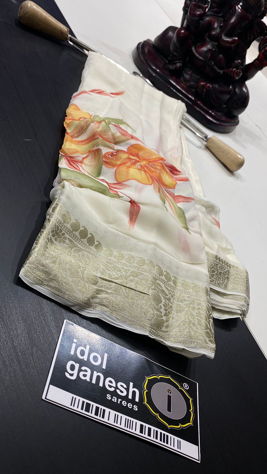 IG5301 pure handloom chiffon sarees