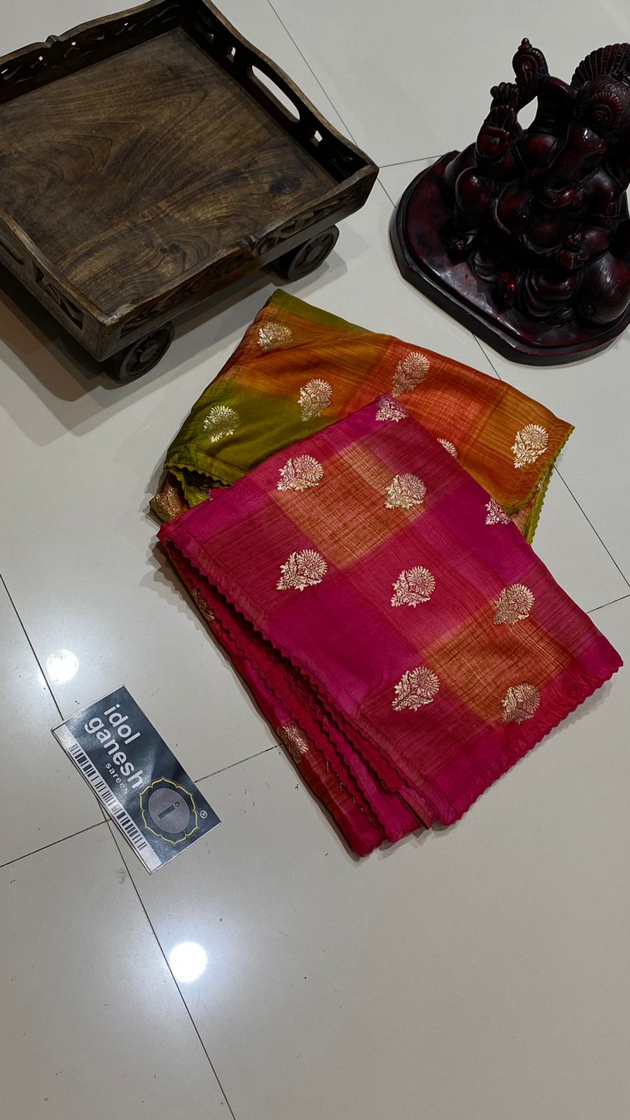 IG5365 lite weight pure munga silk pattu