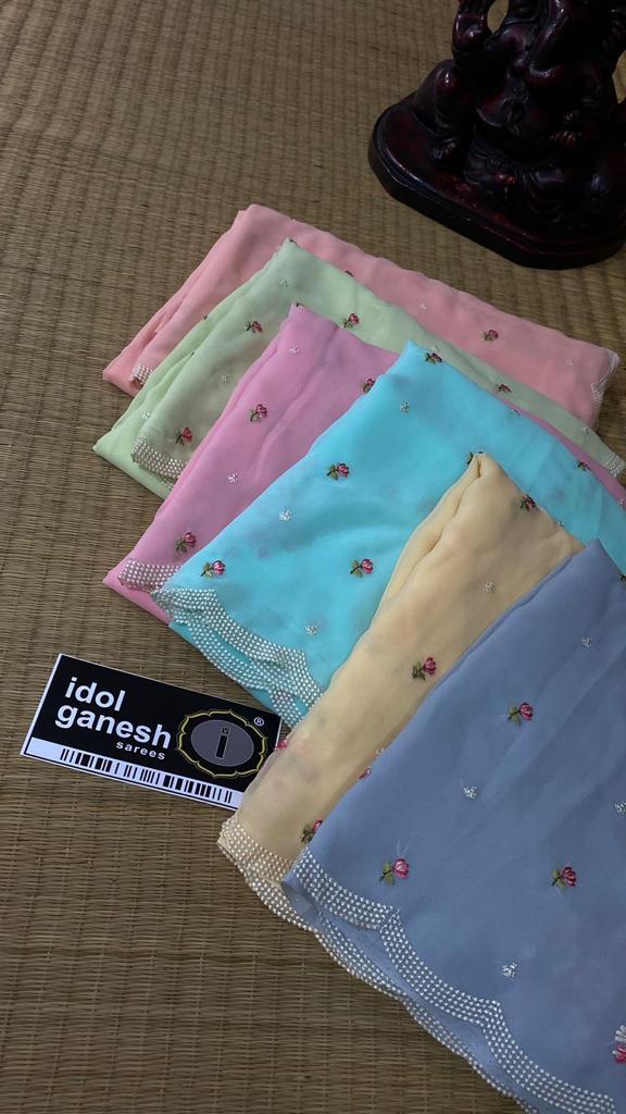 IG5568 lite weight georgette sarees 