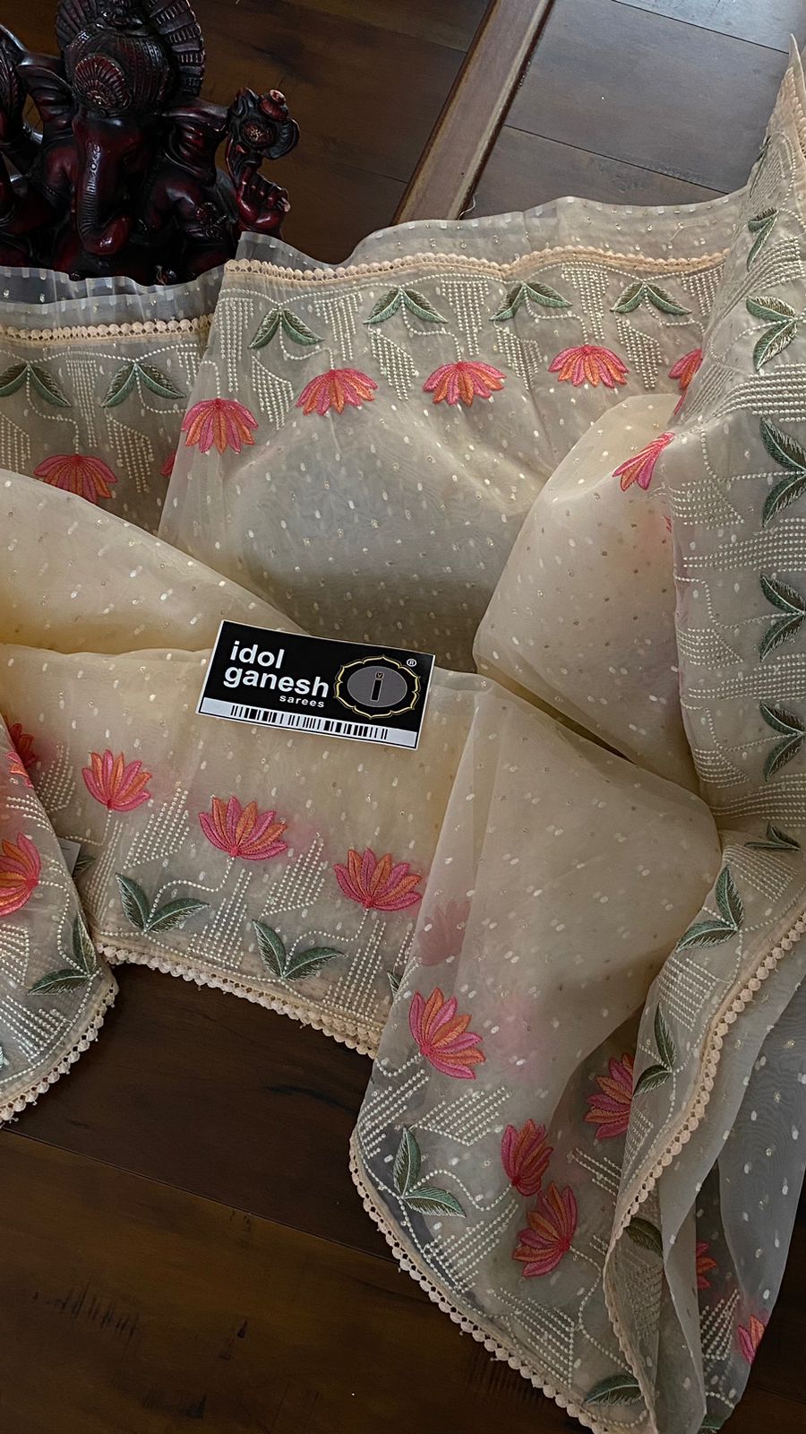 IG5655 pure handloom organza  
