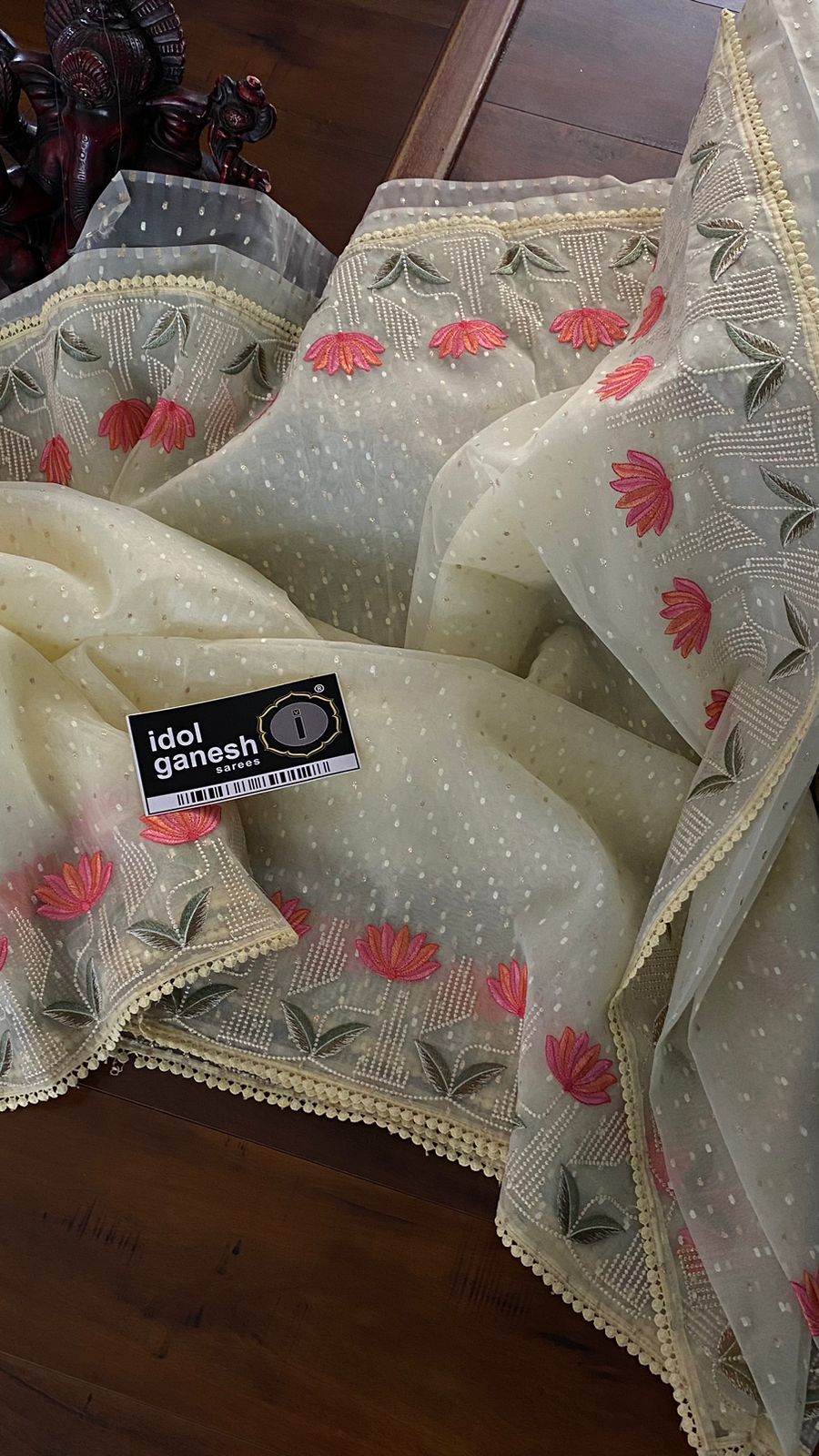IG5655 pure handloom organza  