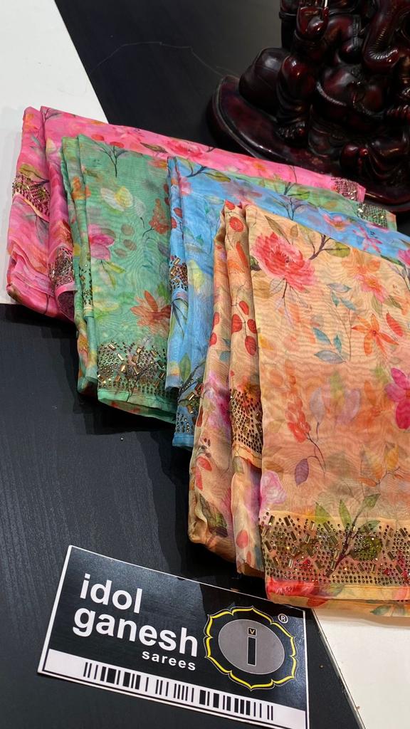 IG5672 pure handloom organza 3,195/-