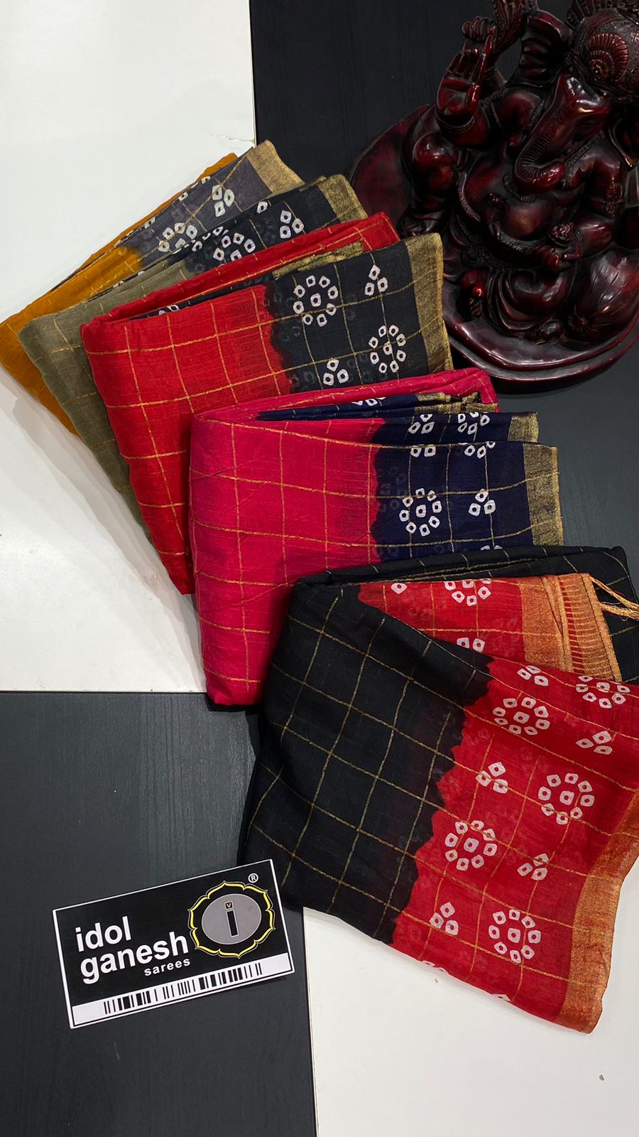 IG5691  Lite weight soft tusser check 