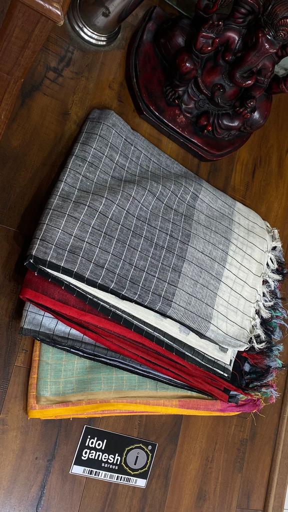 IG5717 pure handloom lenine/lenine 