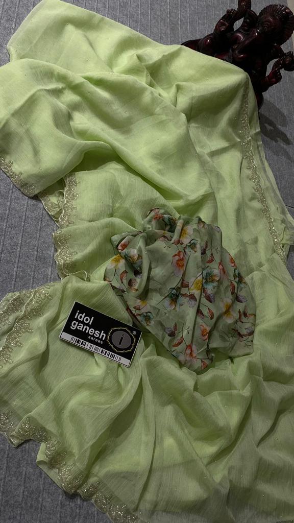 IG5741 lite weight chiffon saree 