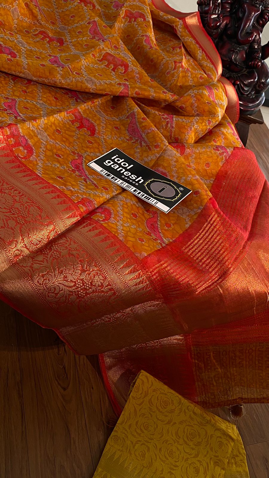 IG5750 lite weight kanchi organza sarees 