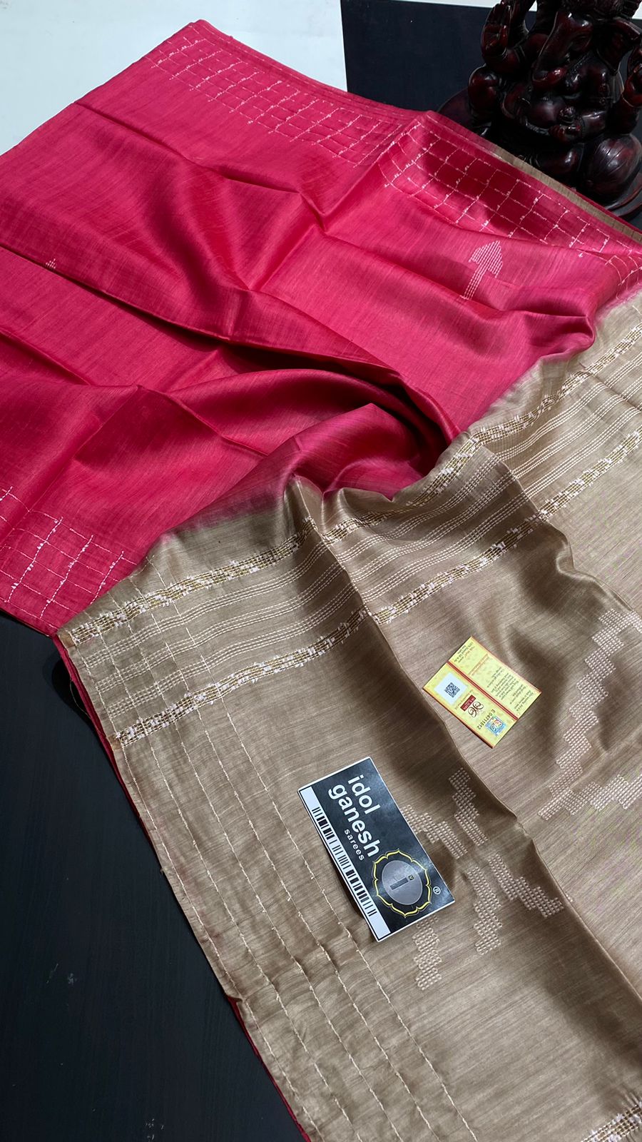 IG5771 pure handloom desi tussar 