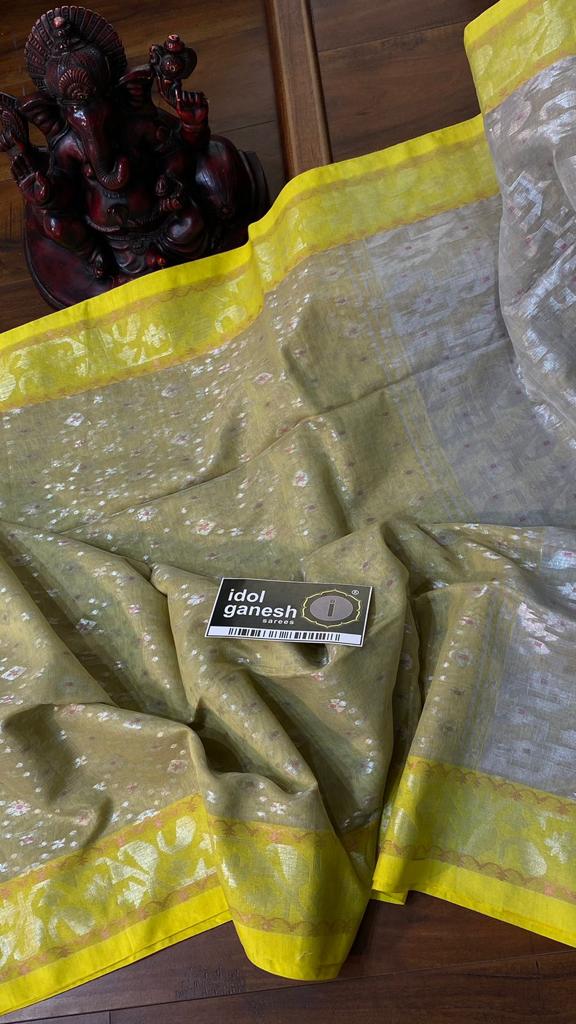IG5796 pure handloom kadhi muslin sarees 