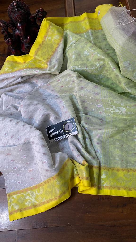 IG5796 pure handloom kadhi muslin sarees 