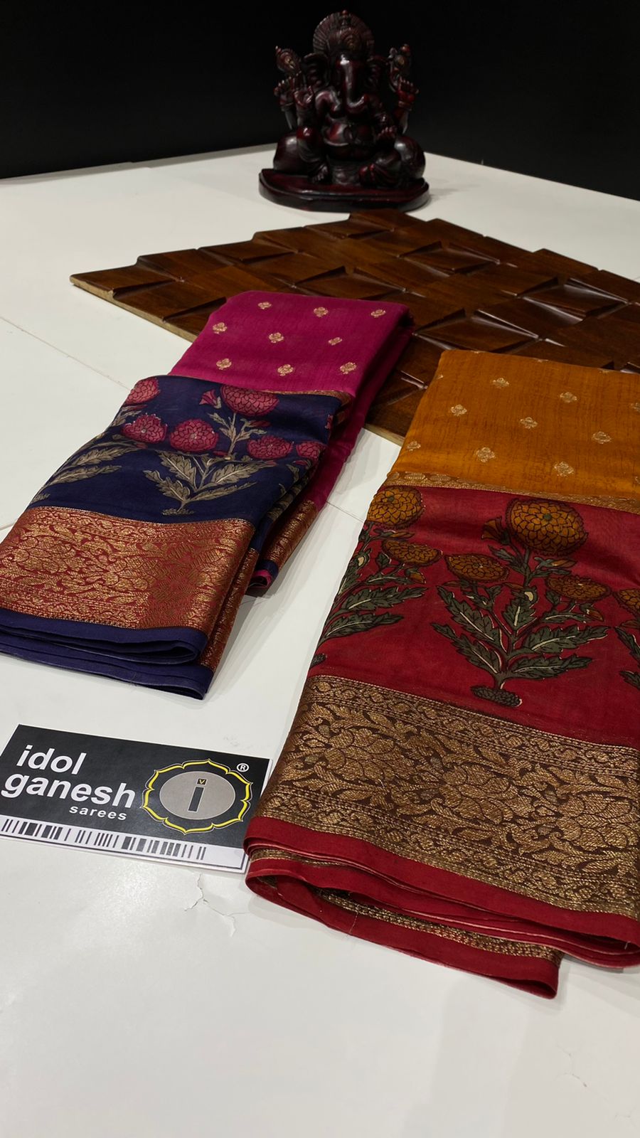 IG590 Pure handloom Maheshwari Kanchi