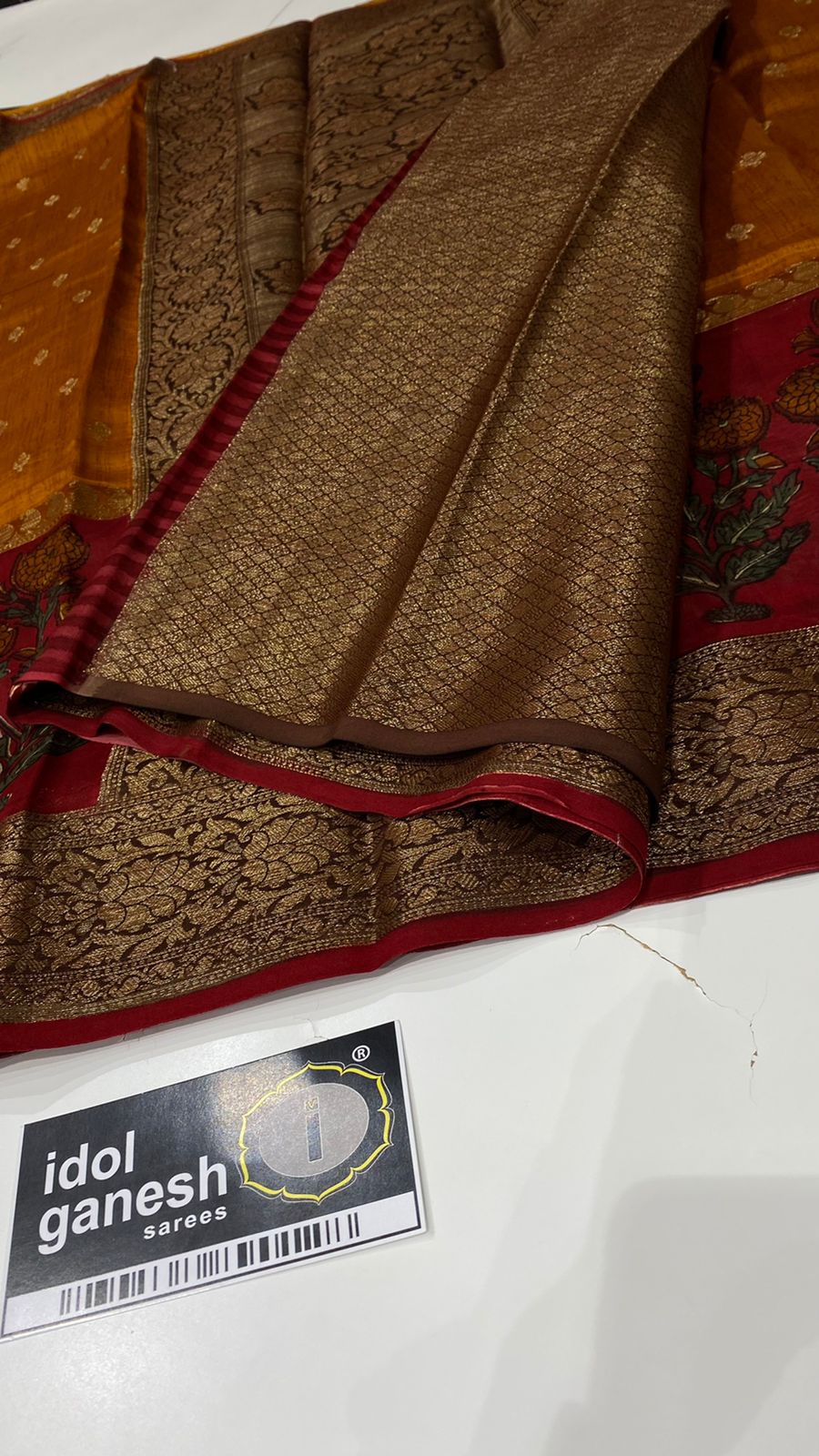 IG590 Pure handloom Maheshwari Kanchi