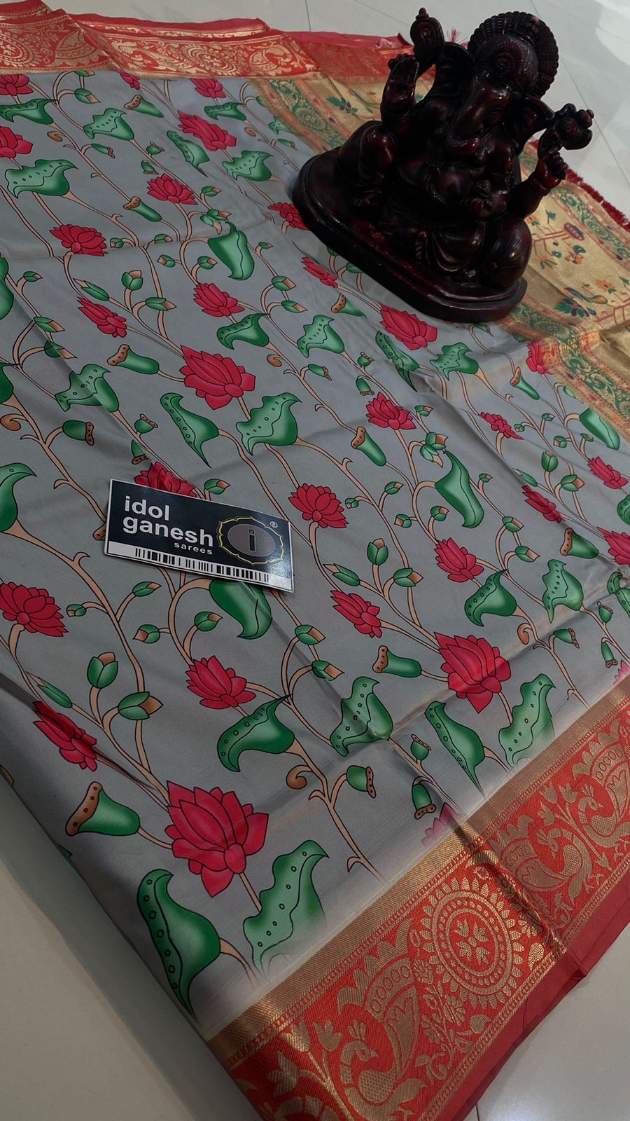 IG5919  Lite weight soft silk pichwai print
