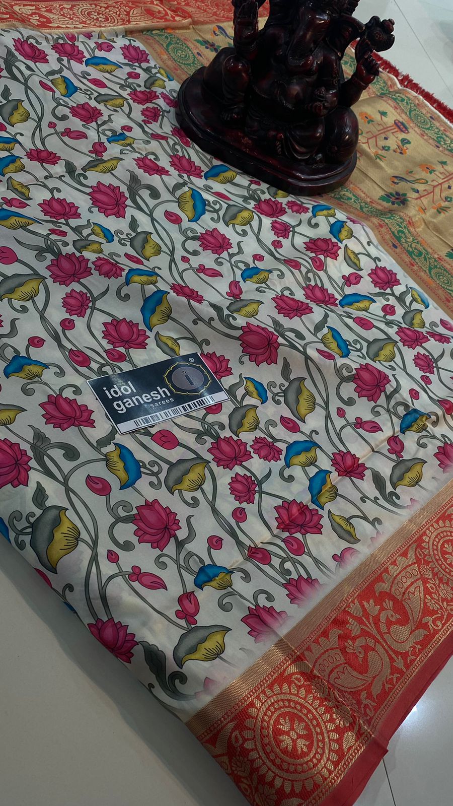 IG5919  Lite weight soft silk pichwai print