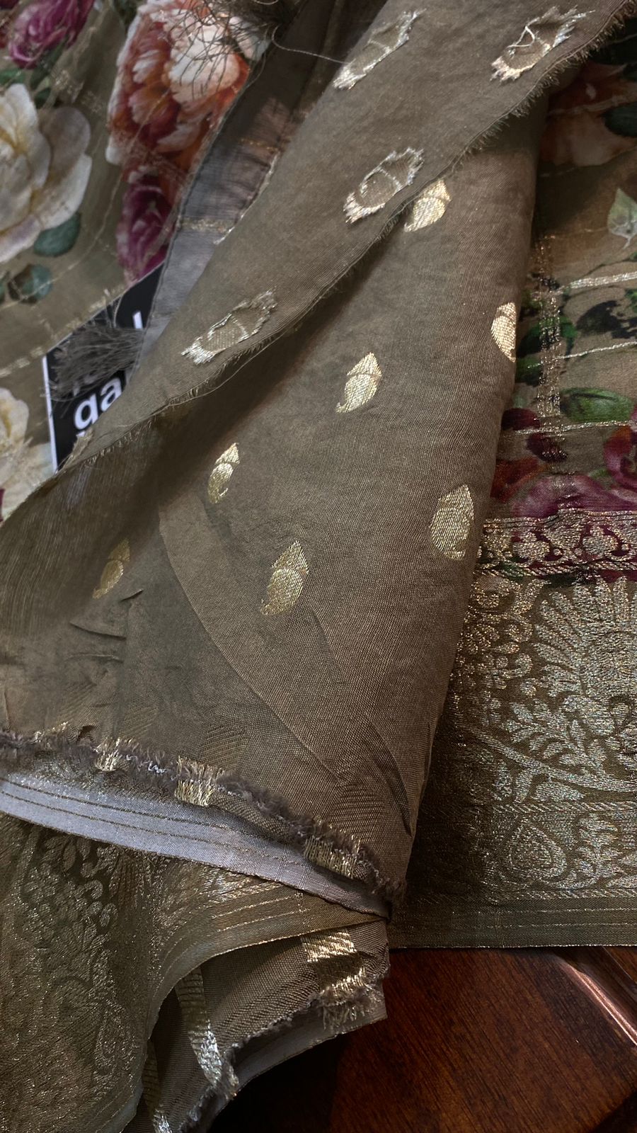 IG6105 pure handloom chinone georgette 